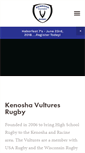 Mobile Screenshot of kenoshavulturesrugby.com